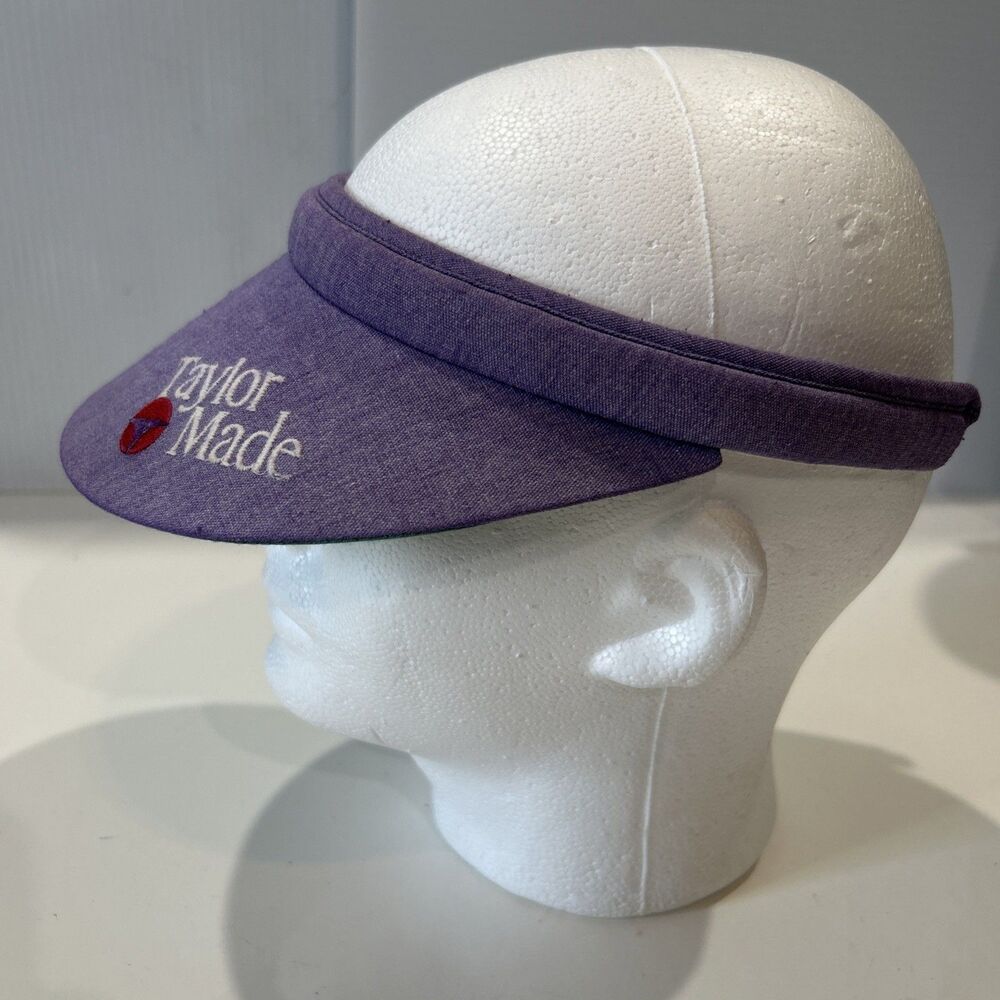Taylor Made Golf Purple Vintage Ladies Women's Visor Sun Hat Texace USA Made